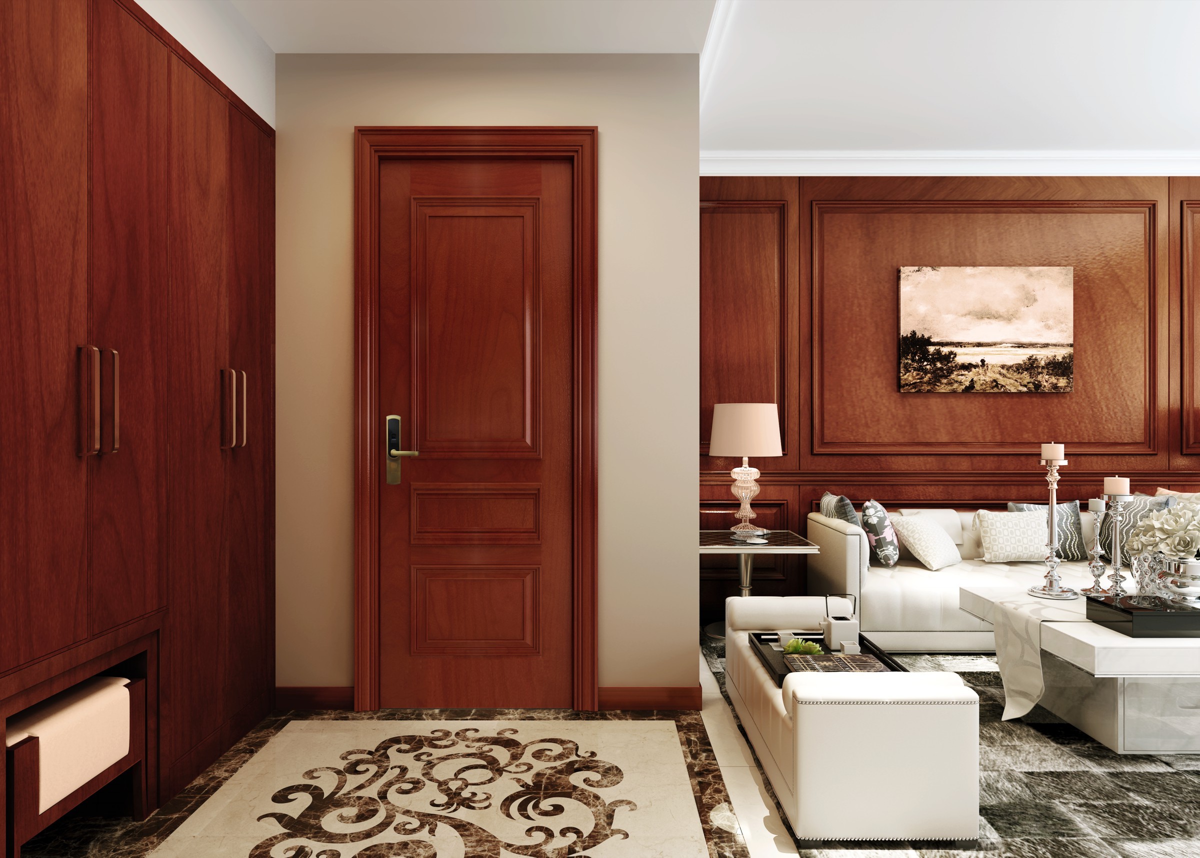 TATA木门智能入户门开启智能新生活 _中新社