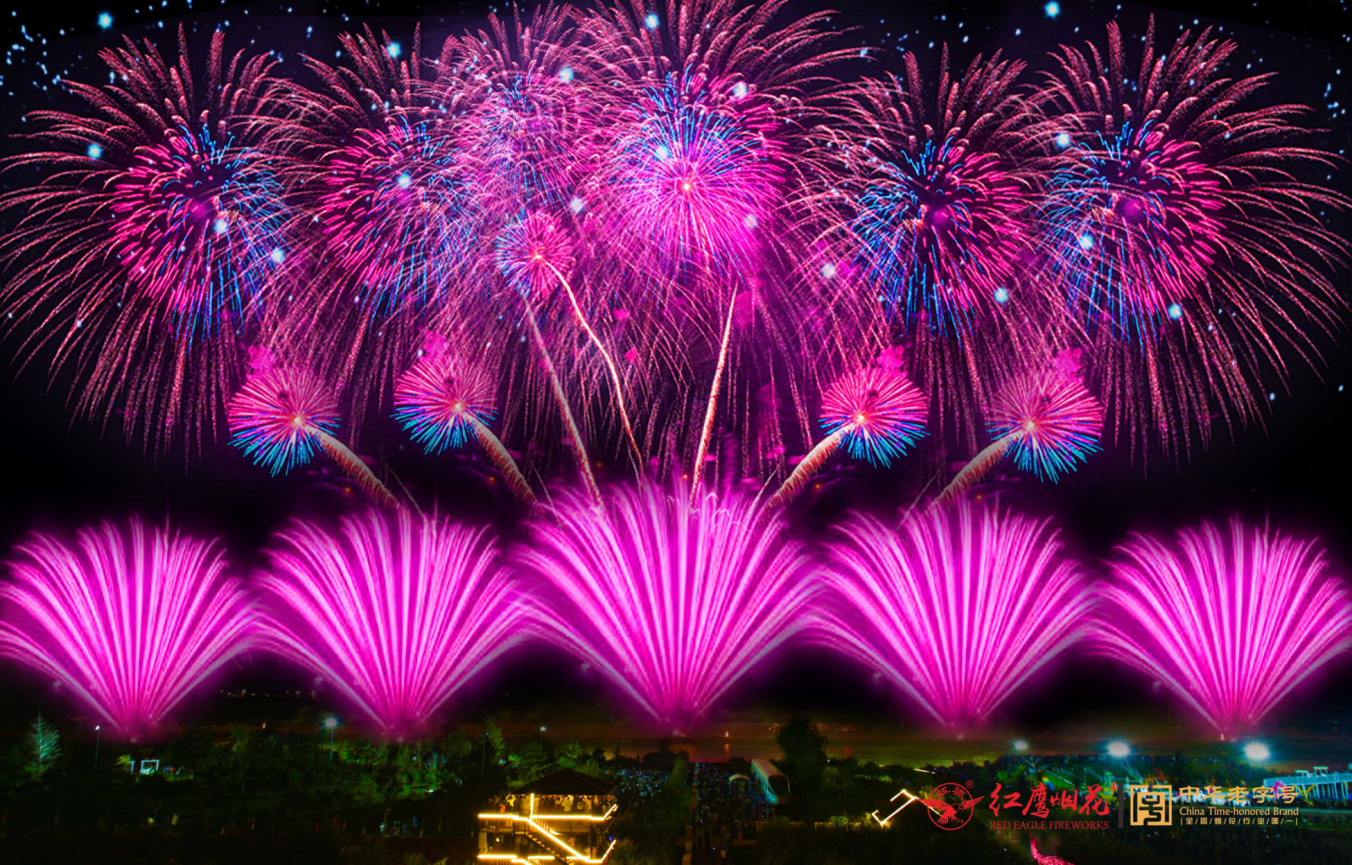 2021年青岛国庆迎来第二届世界烟花汇演