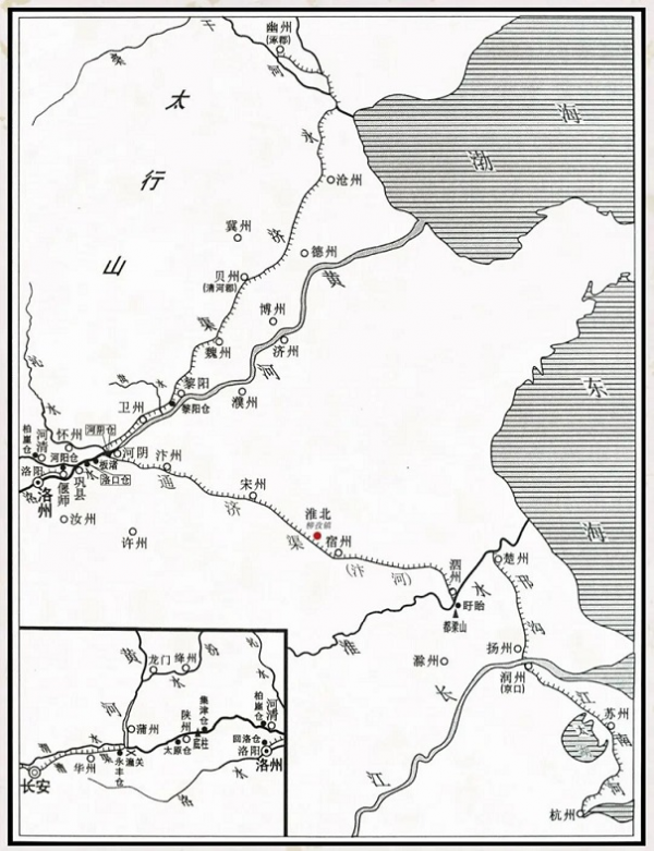 隋唐大运河线路图